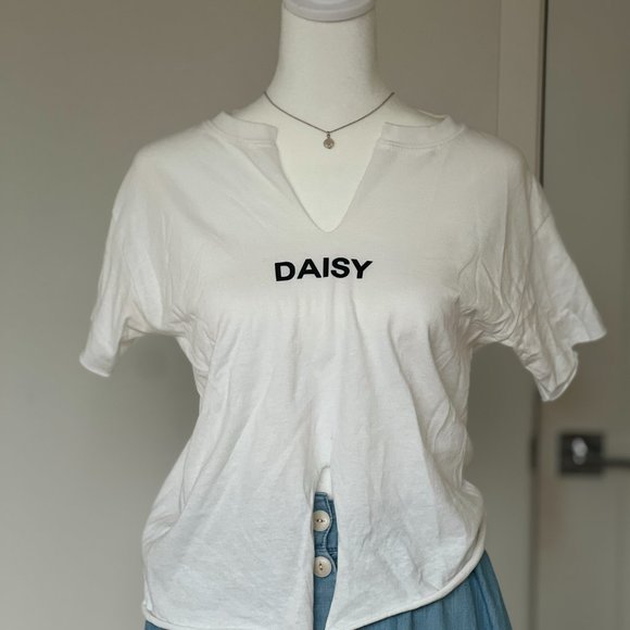 DAISY VACATION T-SHIRT Crop Top Size S - Picture 5 of 9